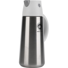 HERCHR Olive Oil Dispenser, Leak-proof Stainless Steel Olive Oil Container, Auto Flip Oil Dispenser, Kitchen Oil Bottles for Cooking in the Kitchen (White)