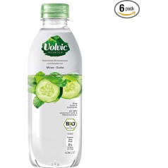 Volvic Essence Mint Cucumber, Pack of 6 (6 x 750 ml) Disposable