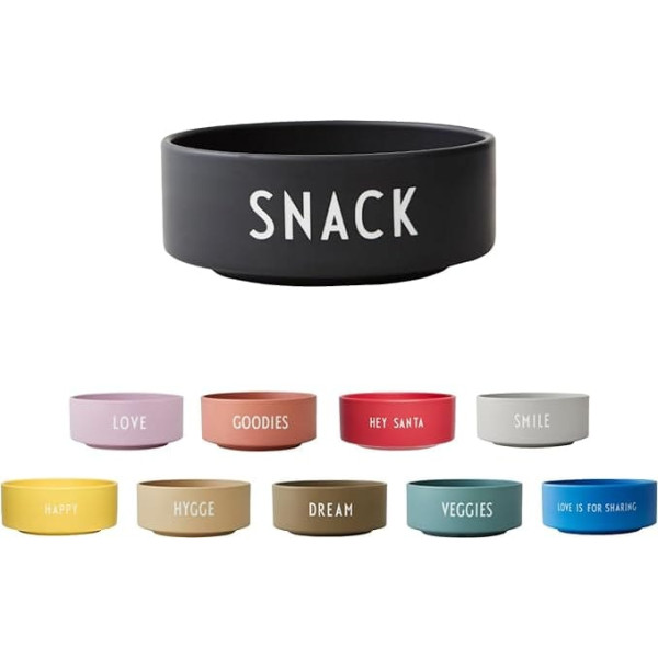 Design Letters Porcelain Snack Bowl