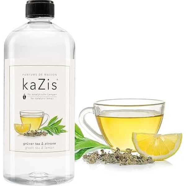 KAZIS® I Green Tea & Lemon I 1 Litre I For Each Catalytic Lamp I Room Fragrance