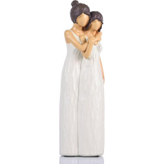 Mother Daughter Figurines - Gifts for Mum or Daughter on Birthday, Valentine's Day, Mother's Day. Ideal for Home Decoration in Bedroom, Living Room or Bookshelves