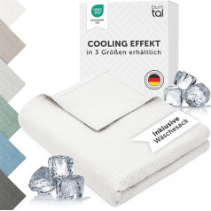 Blumtal Cooling Blanket, 150 x 200 cm, Summer Blanket, Bamboo Viscose, Oeko-Tex Certified & Cooling Blanket as Sofa Blanket, Summer/Travel Blanket, Cooling Blanket Bed, Self-Cooling Blanket, Bamboo