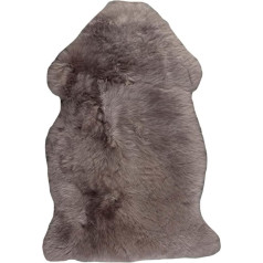 Knutzen Wohnen Real Lambskin 50 x 80 cm Taupe - Natural & Warming Lambskin for Sofa - Cuddly Companion for Your Cosy Home