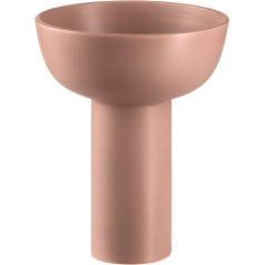 blomus Miyabi Flower Vase Made of Stoneware Decorative Vase Colour Terracotta Size L 17 L x 17 W x 21 H cm