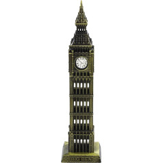 Garneck Big Ben Statue: Decorative Metal Big Ben Building Model Metal Big Ben Figure Table Decoration Home Decoration Architecture Model Gift Home Desktop Decor