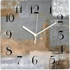 astylishome Large Wall Clock Modern Abstract Silent Non Ticking Battery Operated Geometric Clocks for Living Room Bedroom Kitchen Office School Modern Style 0405