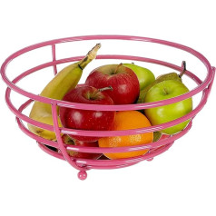 Premier Housewares Helix Fruit Basket, 13.5 x 27 x 27 cm - Hot Pink