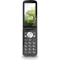 Emporia TOUCHsmart.3 New Edition, 4G Mobile Phone for Seniors, Dedicated Button for WhatsApp and Messaging App, High Volume, 3.25 Inch Colour Display, Charging Station, Black