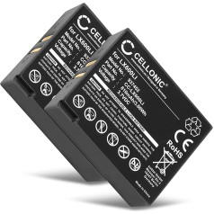 CELLONIC, Battery for Headset Compatible with Eartec Ultralite, HUB, Hub Systems (810 mAh, 3.7 V) 2 x Replacement Battery LX600LI