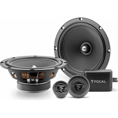 Focal 1 Kit 2 Way Auditor ASE-165 ASE165 6.5 Inch 165 mm 16.5 cm 60 Watt RMS 120 Watt Max with 2 Woofers 2 Tweeters 2 Crossover 4 Ohm SPL One Pair