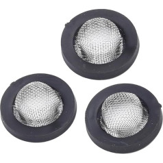 LXYTT 10 Pieces Filter Net Garden Shower Hose Silicone Rubber Washers Filter Net Replacement for Washing Machine Faucet Gasket Shower Head Accessories(A)