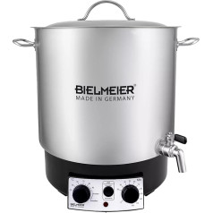 BIELMEIER BHG 695.2 Automatic Preserving Machine Stainless Steel Outlet Tap 1/2 Inch 1800 W 29 L BHG 695.2 Time Clock Outlet Tap Stainless Steel Replacement Parts Guarantee Made in Germany