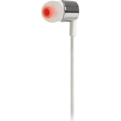 JBL In-Ear Headphones with 1 Button Remote Control and Integrated Microphone, Compatible with Apple and Android Devices T210 In-Ear Headphones