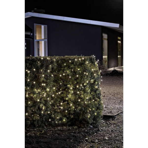 Konstsmide Battery Outdoor 240 LEDs Lights On Black Wire, 23.9 m - Warm White
