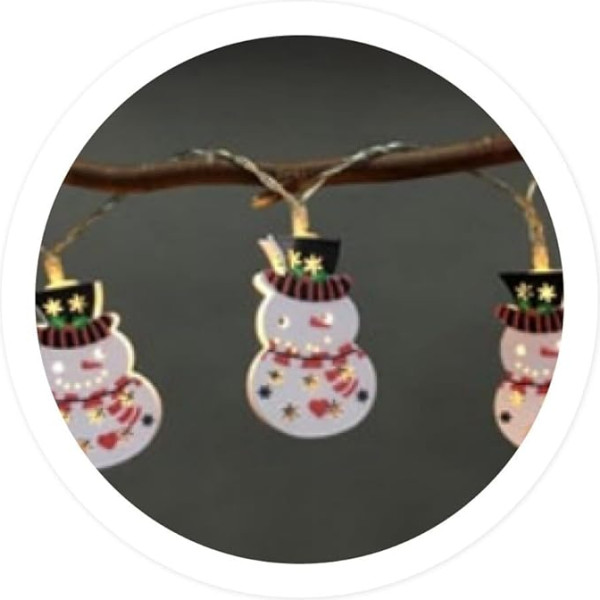 Brightium LED-Lichterkette, batteriebetrieben, 1,35 m, ideal für Weihnachtsdekoration und für eine festliche Atmosphäre.