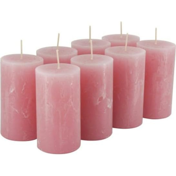 High-Quality & Rustic Pillar Candles - SafeCandle - Wax Candles / Rustic Candles / Advent Candles for Christmas