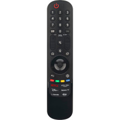 VINABTY Replacement MR24GN Magic Motion Sensor TV Remote Control Compatible with LG AKB76045103 4K Smart OLED TV with Voice Search, Magic Air Mouse Function, 6 Shortcut Keys