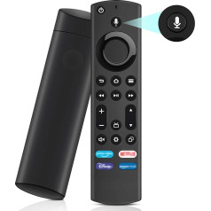 XTVTX Replacement Voice Remote Control (4th Gen), Replacement Remote Control with Voice Function Suitable for Smart TV Stick 2nd Gen & 3rd Gen, Suitable for Smart TVs Cube 1st Gen & 2nd Gen