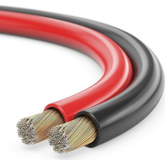 Sonero® 100 Metre 2 x 1.50 mm² CCA Speaker Cable/Box Cable, Colour: Red/Black