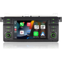 Car Radio for BMW E46 3 Series 1999-2005 Radio with Wireless CarPlay Android Car