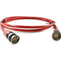 SommerCable 6 m 12G 6G 3G SDI Video Cable 4K 6K UHD HD-SDI (HDTV) SC-Vector 0.8/3.7 1 x 0.80 mm² Red BNC Connector Neutric - VTGX-0600-RT-RT - 600 cm 19.68 ft
