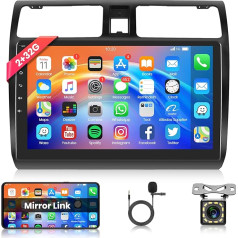 Rimoody Android 13 Car Radio for Suzuki Swift 2003-2010, 10.1 Inch HD 2.5D Touchscreen Car Radio with Mirror Link Bluetooth WiFi GPS FM Radio USB File Manager Steering Wheel Control Reversing Camera