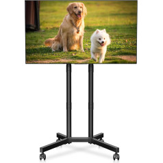 XINLEI Mobile TV Stand with Wheels for Most 32