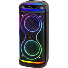 Trevi XF 650KB Portable Wireless Speaker 100W Black USB Micro SD AUX-IN TWS Function Karaoke Party Speaker