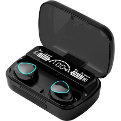 Wireless Earbuds, Bluetooth 5.1 In-Ear Headphones with Noise Cancelling, Superior Stereo Sound, IPX7 Waterproof Stereo Bass, Built-in Microphone, 100 Hours Playtime, with Charging Case