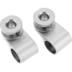 EMSea 1 Pair Metal Hinge Hinge Shaft Left & Right Compatible with Boses QuietComfort QC35 Headset Silver
