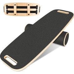 Balance Board aus Holz - Rutschfestes BalanceBoard für Erwachsene -,Gleichgewichtstrainer für Übung Körper Gleichgewicht strecken Beinmuskeln