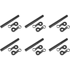 Hklshyd 6X Lenkererweiterung Fahrrad Fahrrad Lenkerhalterung Extender Halter (Schwarz)