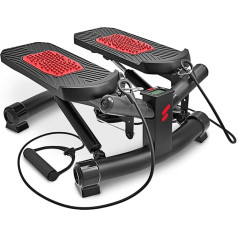 Sportstech 2-in-1 Twister Stepper with Power Ropes - German Quality Brand - STX300 Rotary Stepper & Sidestepper for Beginners and Advanced, Up-Down Stepper with Display, Home Trainer Resistance