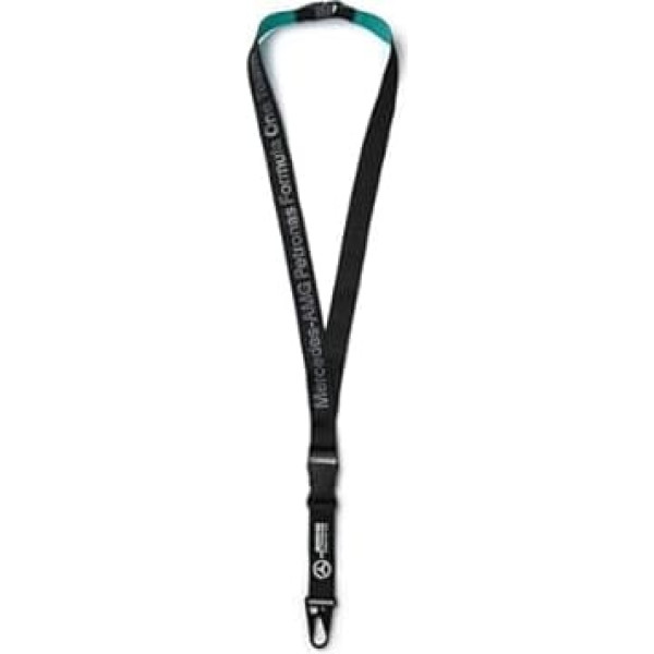 MERCEDES AMG PETRONAS F1 Logo Lanyard - Black - One Size