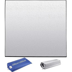 FWEEK 200 x 200 cm Aluminium Sleeping Mat, Foam Mats, Foldable Insulation Mat, Tent Mat, Thermal Mat, Sleeping Mat, Floor Mat for Camping, Yoga