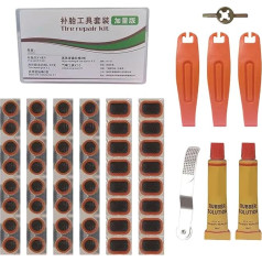 Fahrrad Reifen Reparatur Set - Fahrrad Schlauch Reparatur Set, Reifendichtmittel für Rennräder | Wartungsset mit Metallschaber, einfach zu fixierende Lösung für Pendler,