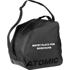 Atomic W Boot Bag Cloud in Black/Grey - Robust Ski Boot Bag - Extra Accessory Compartment - Junior Performance Shell for More Stability - With Removable Ski Boot Plate, One Size, AL5046520