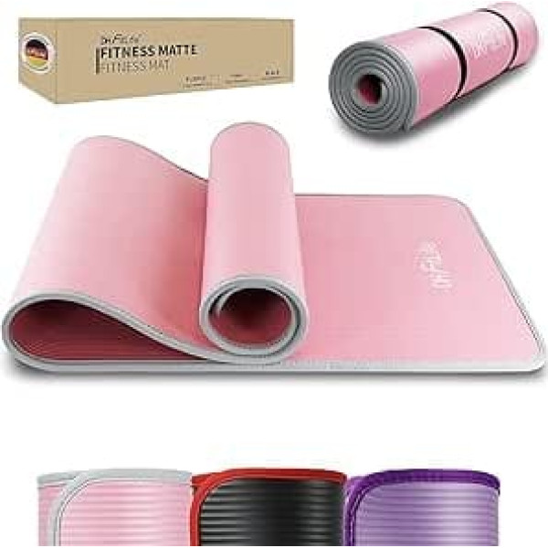 DH FitLife Training Mat, Fitness Mat, Sports Mat, 183 x 61 x 1 cm, Gymnastics Mat, Extra Tear-Resistant, Yoga Mat, Non-Slip and Thick, Workout Mat