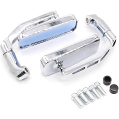 YIZITU Vielseitige Fahrradreflektoren Für Die Rückansicht Die Meisten Scooter Mit 8 Mm/10 Mm Gewindeschrauben Mit Einstellbaren Klemm Seitenansichtsreflektorbike