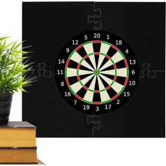 Dart -Board -Backboards - 4 -teiliges Dart -Surround -Rückbrett für Wand, geschwungene quadratische Grenze | Dartboard -Wandabdeckung für 18 -Zoll -Ziel, dicker Schaumschutz für Spielzimmer, Büro, Bar