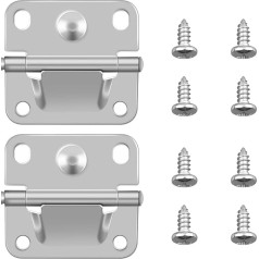 OXDFK Radiator Stainless Steel Hinge Replacement for Coleman, Camping Radiator Accessories with Screws, Compatible with Ice Chest, Stainless Steel Hinges Replacement 5235 5250 5286b 6262 6270 (2 Pack)