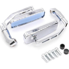 Haodream Vielseitige Fahrradreflektoren Für Die Rückansicht Der Meisten Rollermotorräder Mit 8 Mm/10 Mm Gewindebolzen Mit Verstellbarer Klemme
