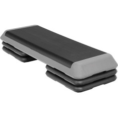 EOSVAP ZENY 43 Inch Aerobic Step Platform with Adjustable Risers 4 - 6 - 8 Inch Exercise Fitness Workout Stepper