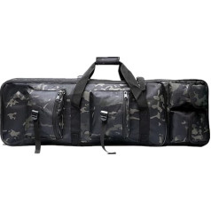 Sport Tent Fishing Bags Rod Bags Fishing Case Fishing Rod Bag with 2 Compartments Fishing Backpack Rod Case for Fishing Equipment Fishing Accessories Camouflage, Black camouflage, camouflage tactical