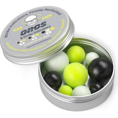 Oros Tech Pack of 3 Black Yellow Glow in the Dark Stroke Indicators Assorted Sizes