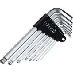 PRO Allen key set - 2/2.5/3/4/5/6/8/10 mm Tool - black, 2/2.5/3/4/5/6/8/10 mm