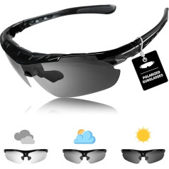 Running Sunglasses - Polarized Cycling Glasses for Men Women, UV400 Protection Sports Sunglasses, Ultralight Ski Goggles for Driving, Motorcycle, Hiking, Fishing, Golf
