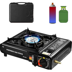 kiskick Butane Stove 2900W Camping Stove BBQ Butane Gas Burner Stove Outdoor Cooking Burner Heat Resistant Travel Use 2900W BBQ Butane Gas Burner Stove B