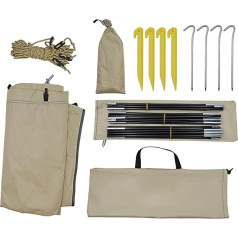 Gcerfby Outdoor Zelt, Tragbares Schnell Aufbaubares Familienzelt, Tragbarer Unterschlupf Sofortiger Schatten Für Wandern Reisen Picknick Terrasse Familie Erwachsene