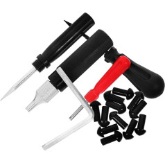 Cabilock 1 Set Car Repair Tools Fix Patch Professional Sealing True Motorcycle Tyre Tool Set for Tyre Repair Motorcycle Accessories Motorcycle Parts ABS